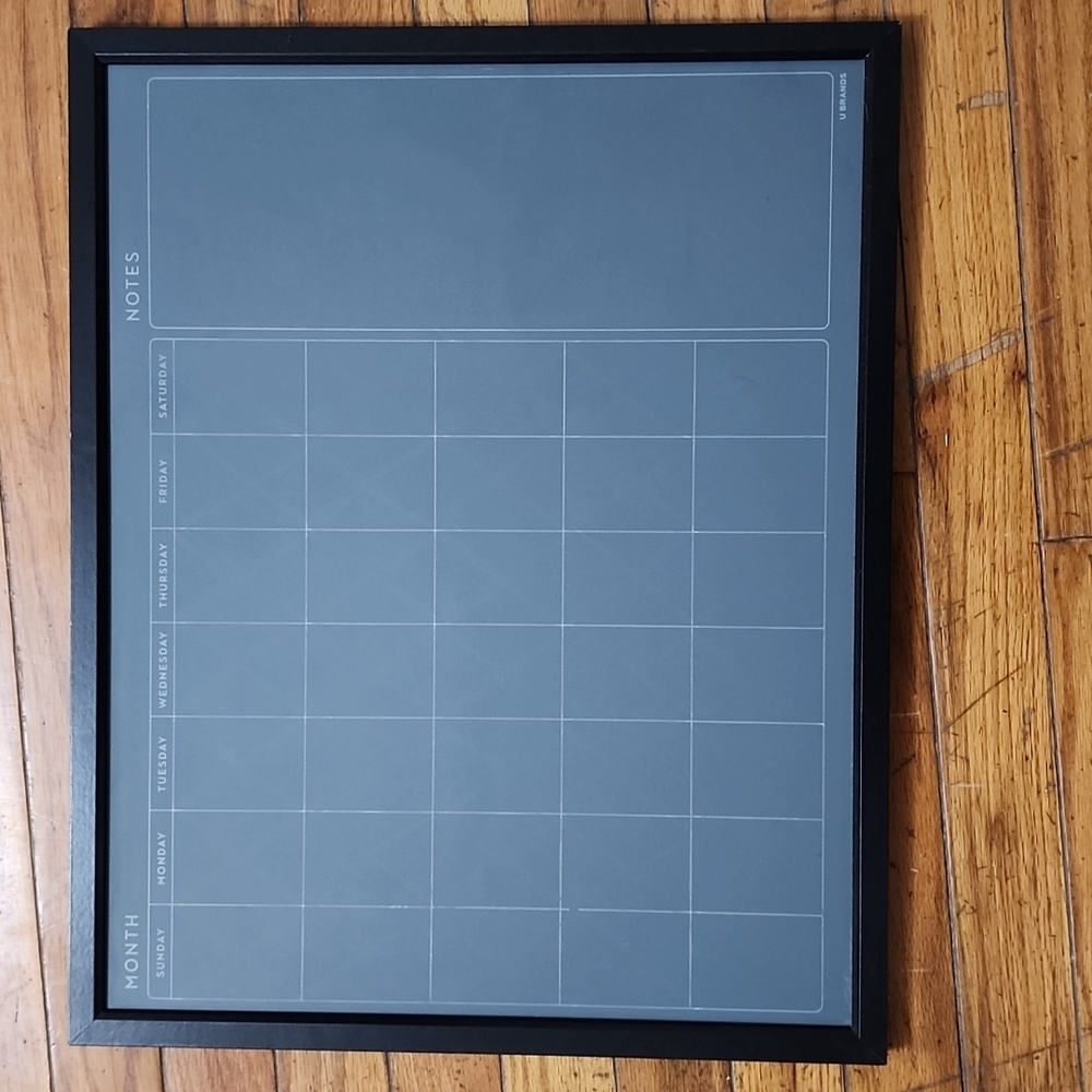 Chalk board calender